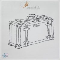 Redwork Suitcase
