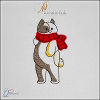 Quirky Creature – Cat with Scarf