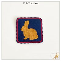 Freebie ITH Silhouette Pet Coaster – Bunny