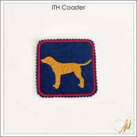 Freebie ITH Silhouette Pet Coaster – Dog